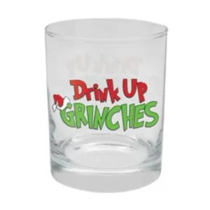 Drink Up Grinches Rocks Glass