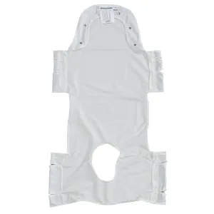 Drive Medical 13231p Patient Lift Sling with Head Support and Insert Pocket with Commode Opening