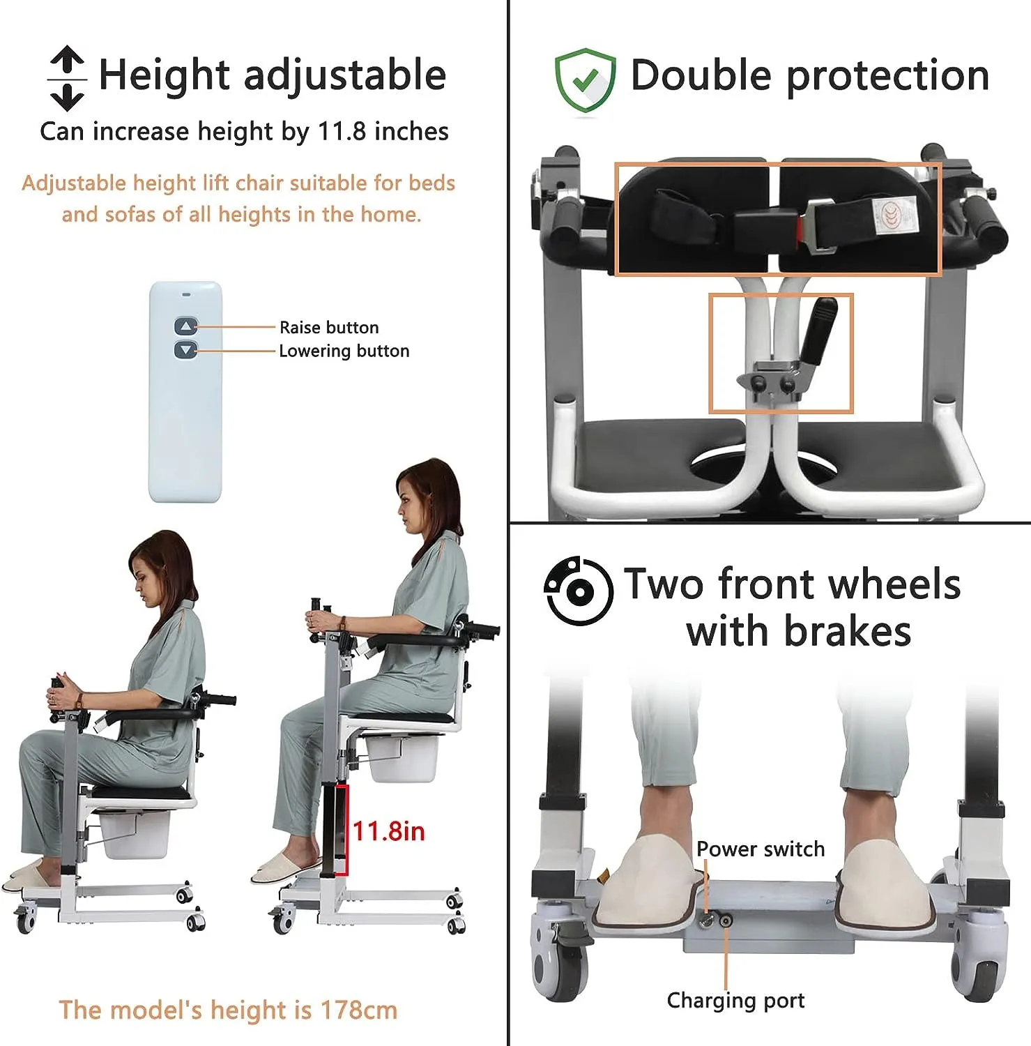 Electric Transfer Care Patient Lift Chair