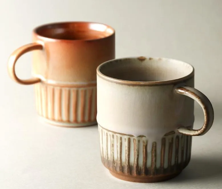 Elegant Porcelain Coffee Cups, Large Capacity Coffee Cup, Handmade Ceramic Coffee Mug, Large Pottery Coffee Cup, Large Tea Cup