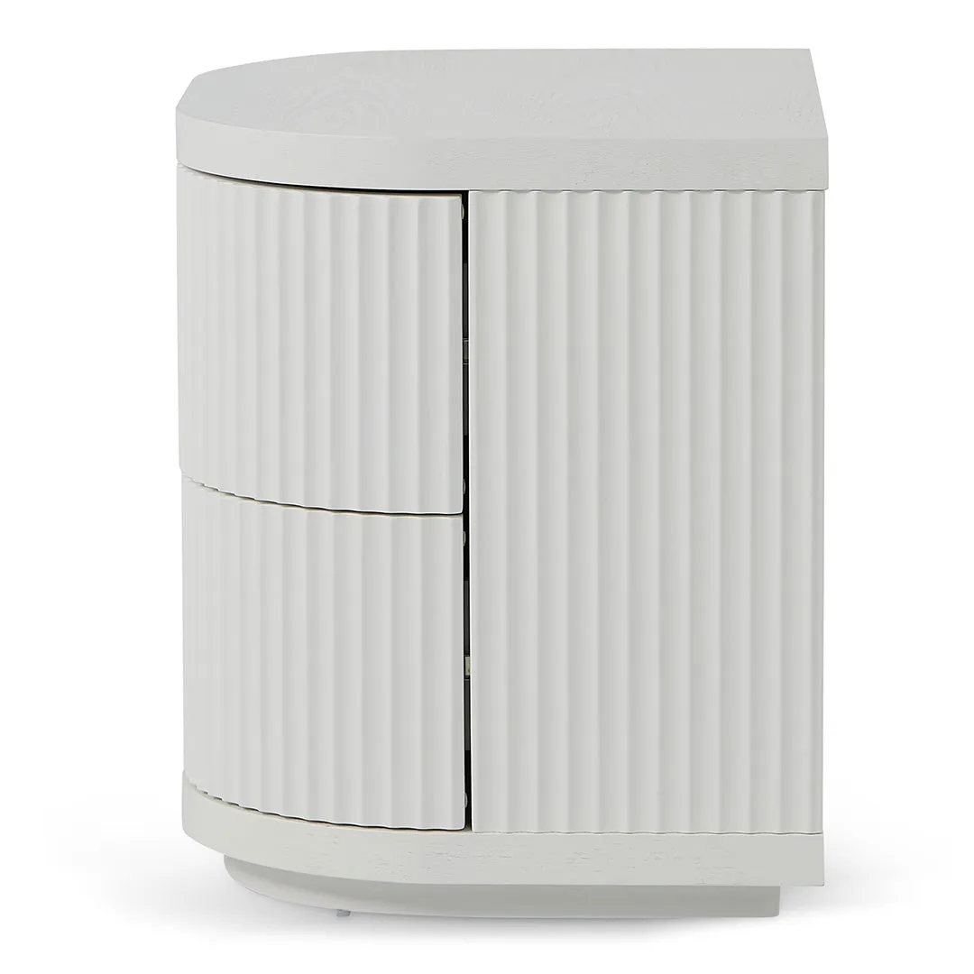 Elino Bedside Table - Full White