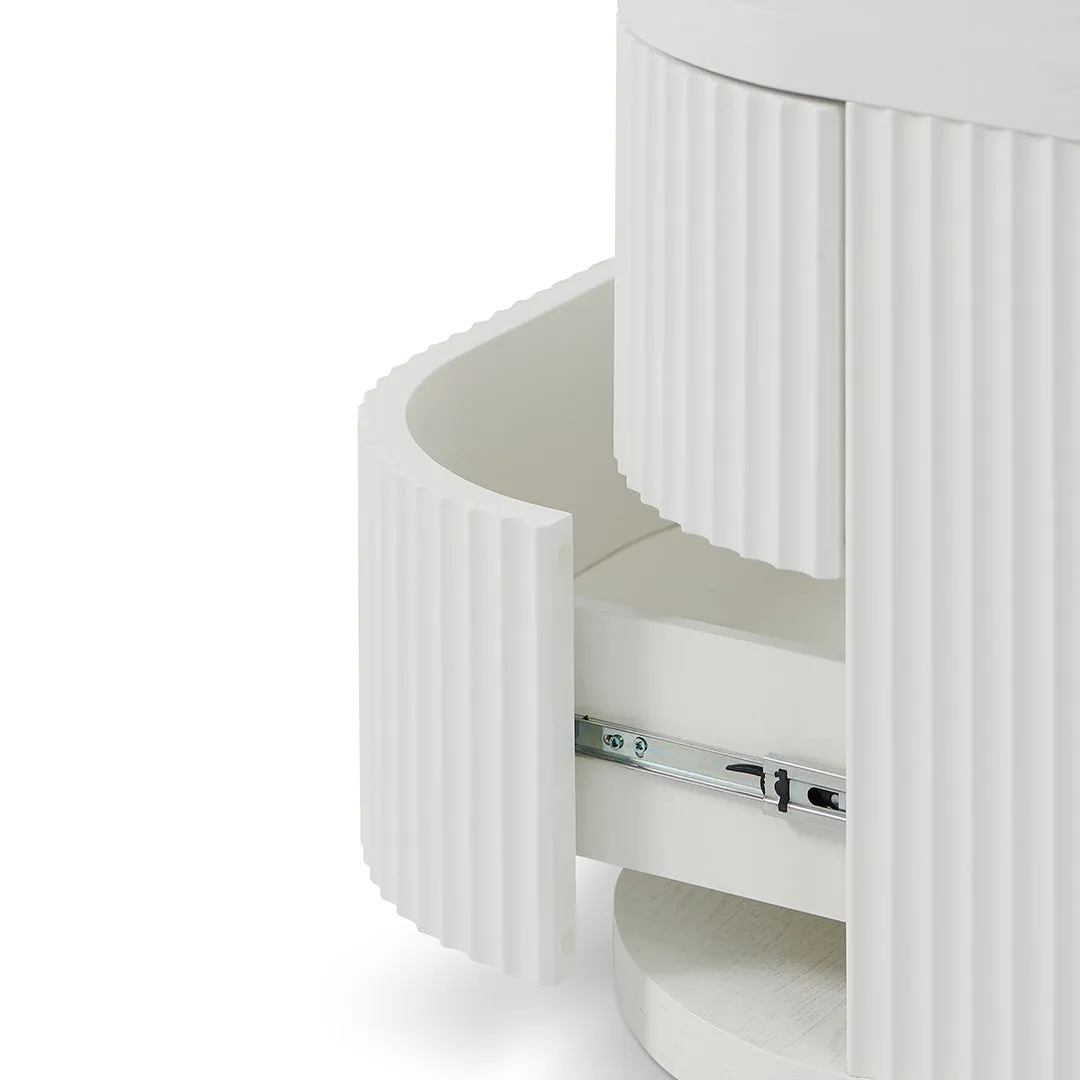 Elino Bedside Table - Full White