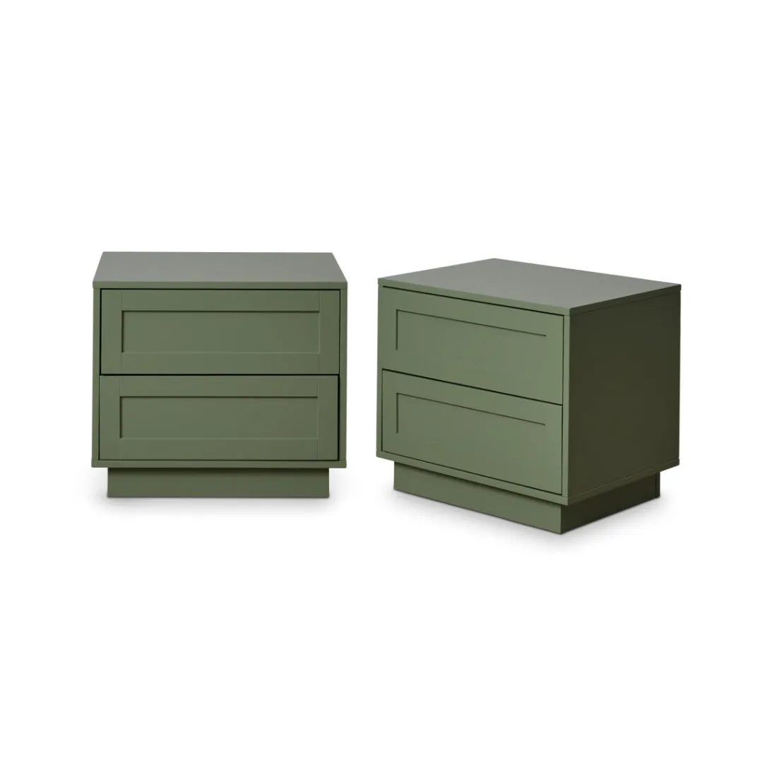 Eros Bedside Table - Sage Green Bundle