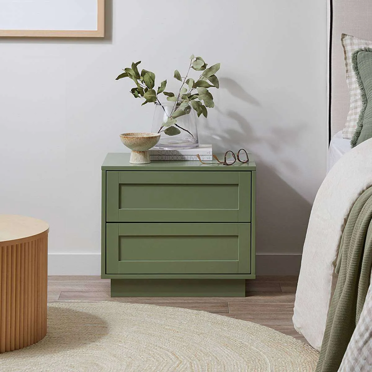 Eros Bedside Table - Sage Green Bundle