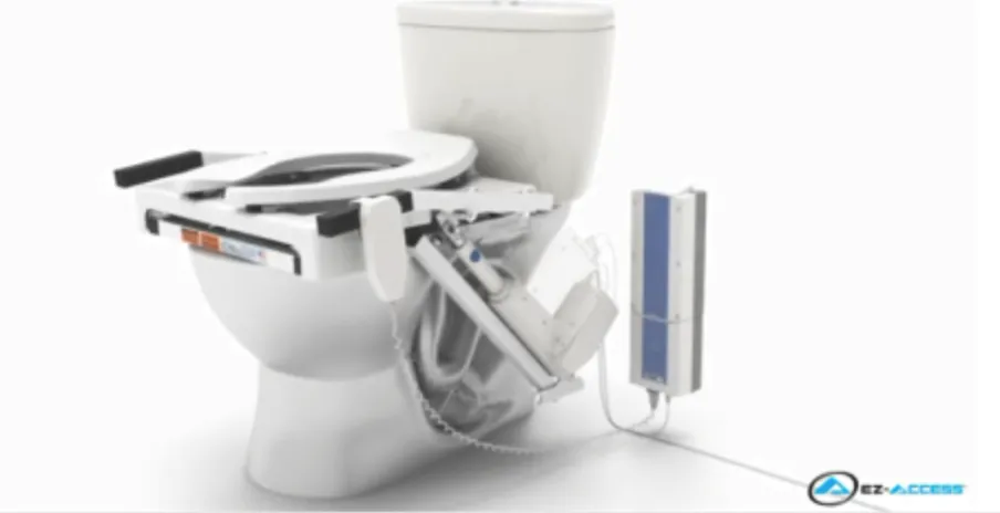 EZ-ACCESS Tilt Toilet Seat Lift Singe Motor DC, Standard Seat