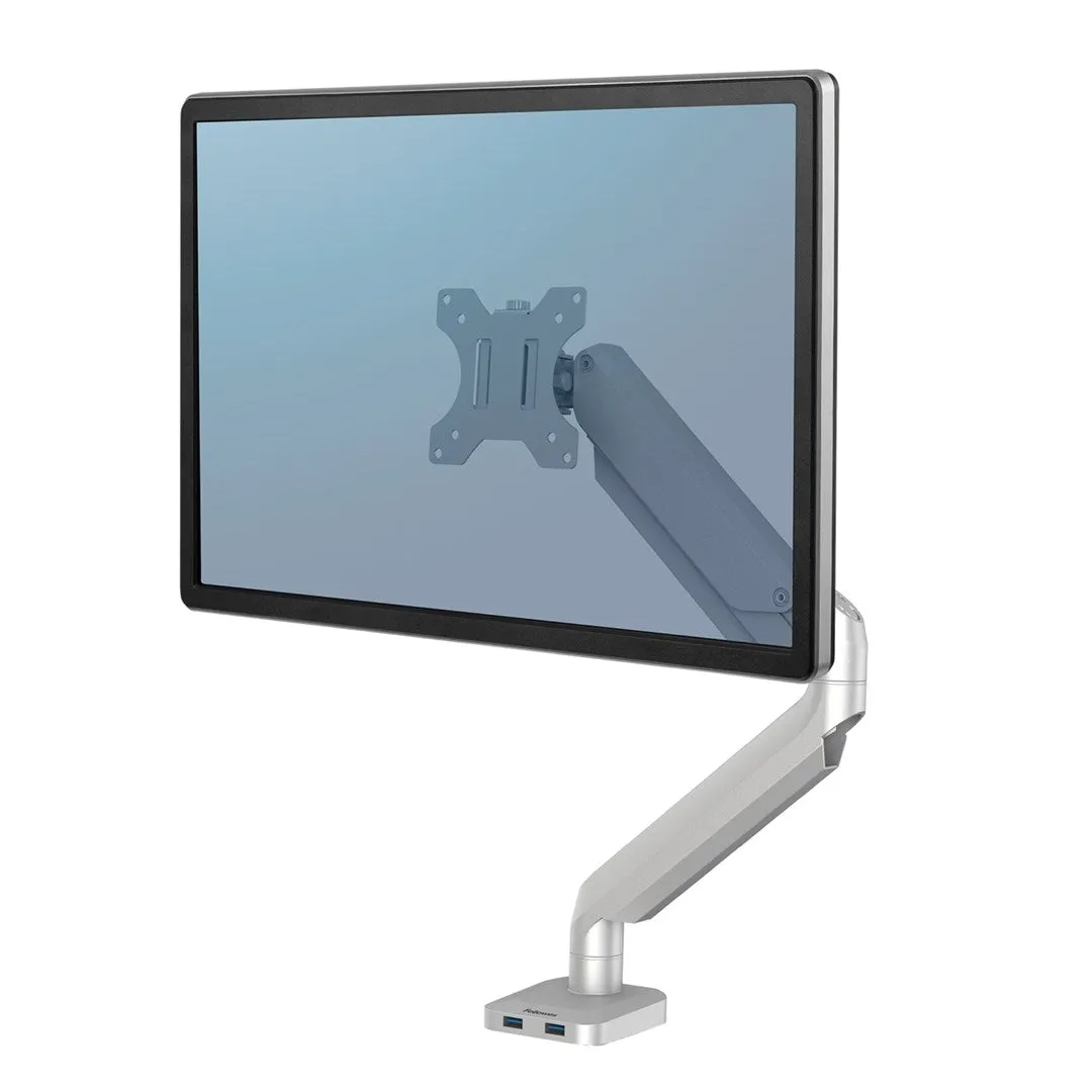 Fellowes Ergonomics Arm For 1 Monitor - Platinum Series, Silver