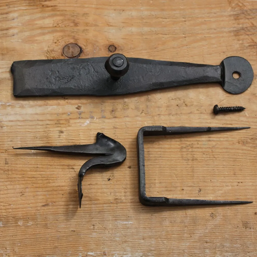 Forged Black Beeswax Door Latch