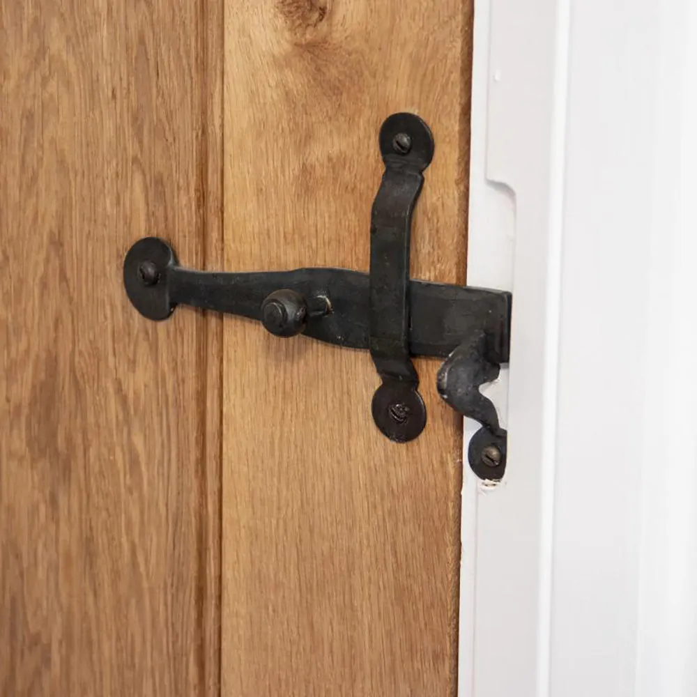 Forged Black Beeswax Door Latch