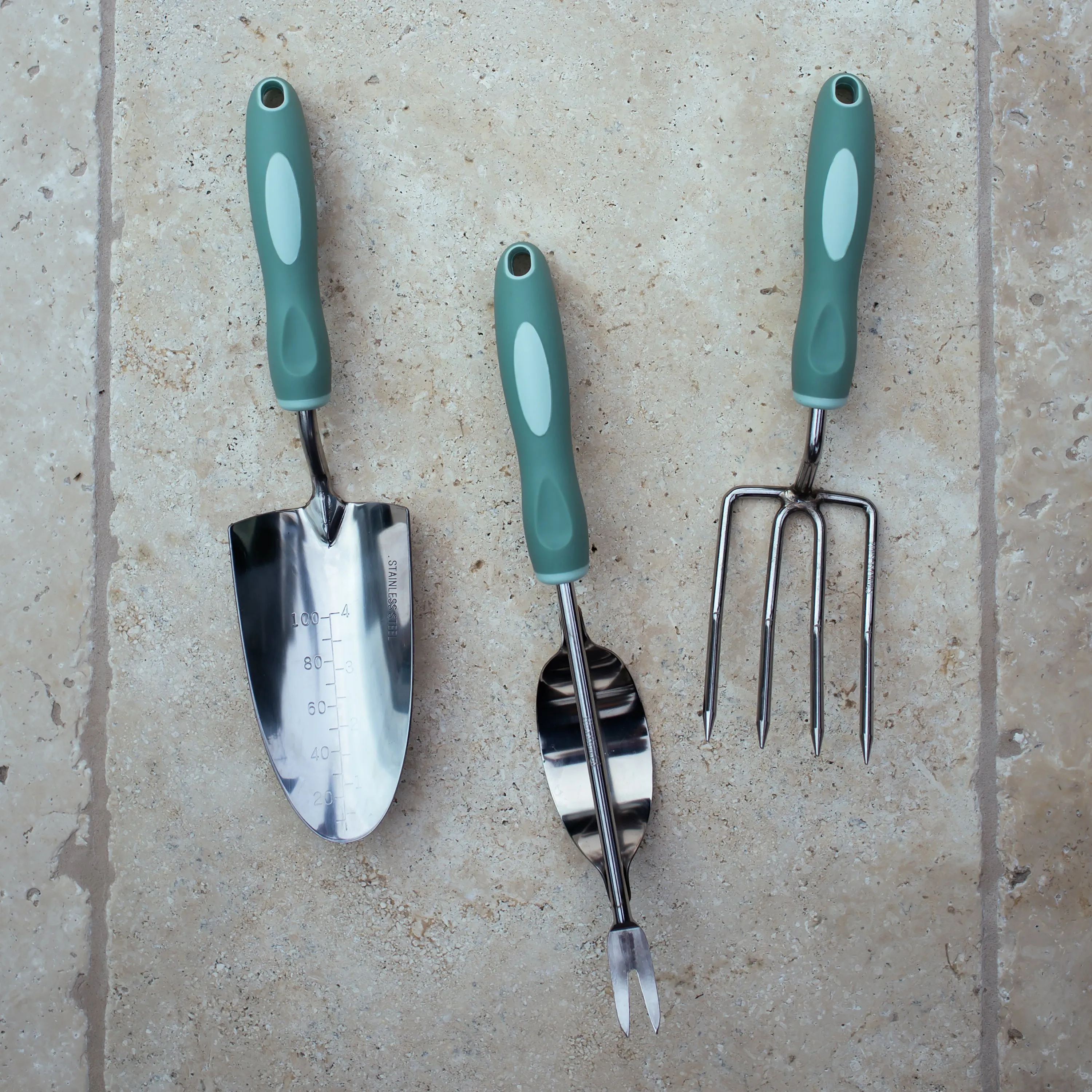 Garden Fork, Trowel and Weeder Set