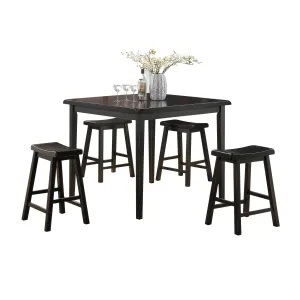 Gaucho Black Counter Height Set (5Pc Pk)