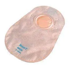 Genairex 408214 Securi-T 2-Piece Closed Pouch With Filter And Two Sided Comfort Panel 2-1/4" Flange, 8" L, Opaque, Disposable