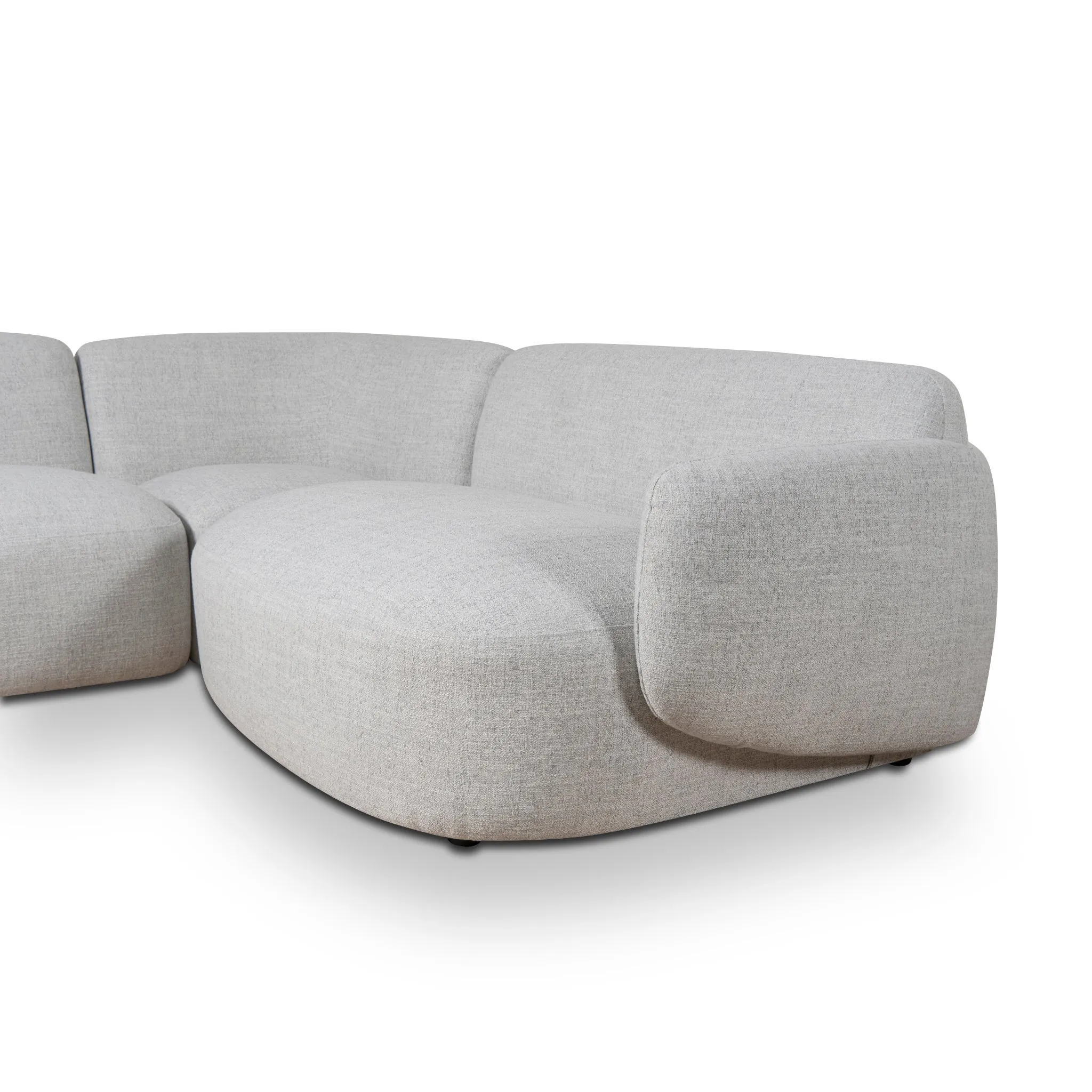 Gosling Right Chaise Modular Sofa - Cloud Grey