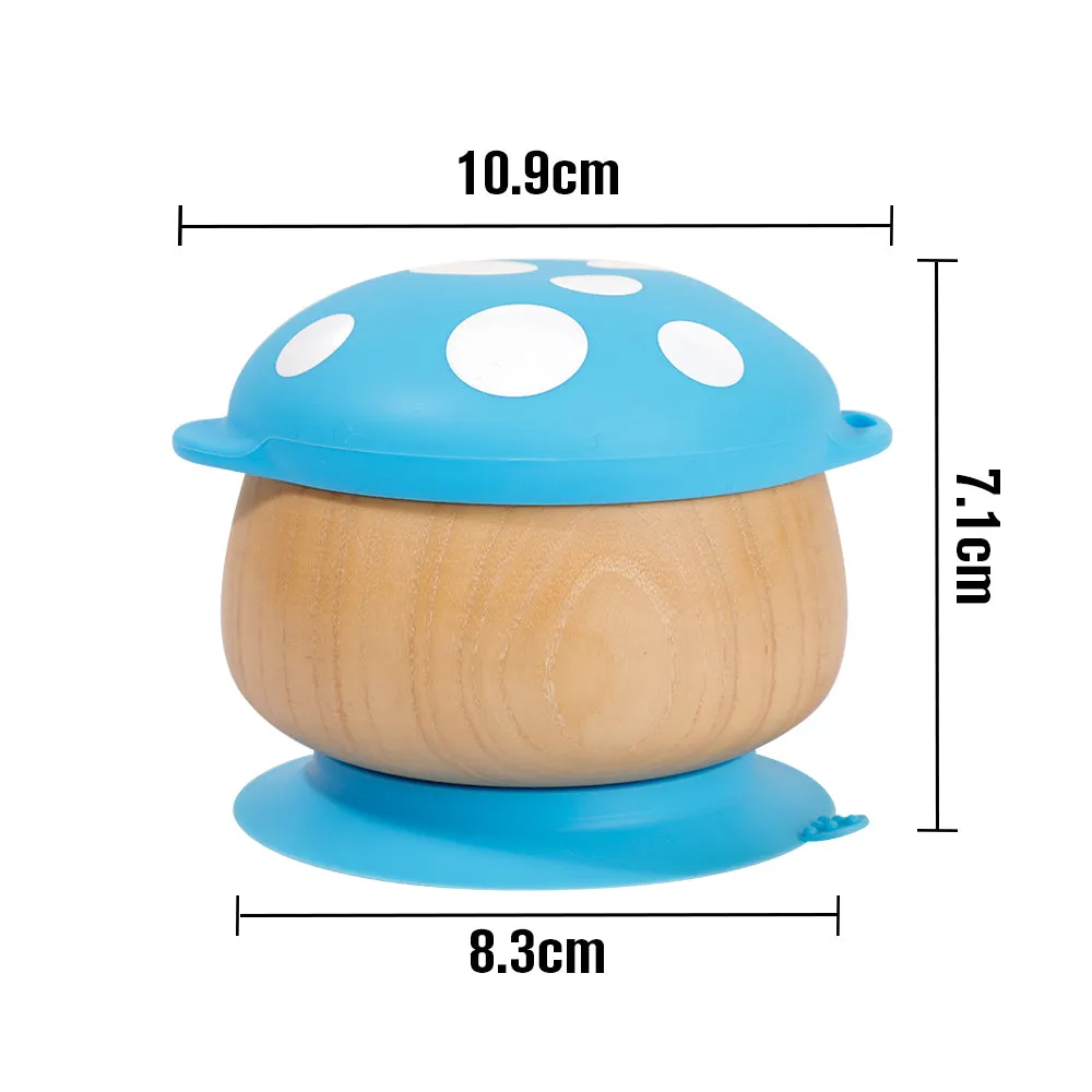 Handcrafted Wooden Mushroom Bowl