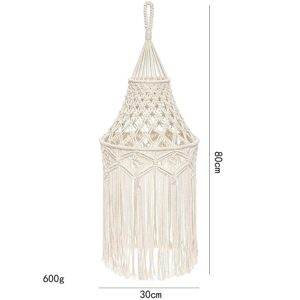 Handmade Macrame Light Shade Chandeliers Wall Hanging Lampshade