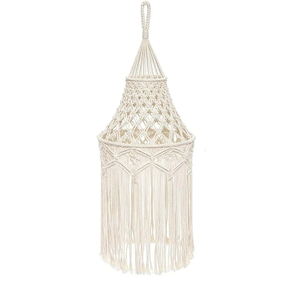 Handmade Macrame Light Shade Chandeliers Wall Hanging Lampshade