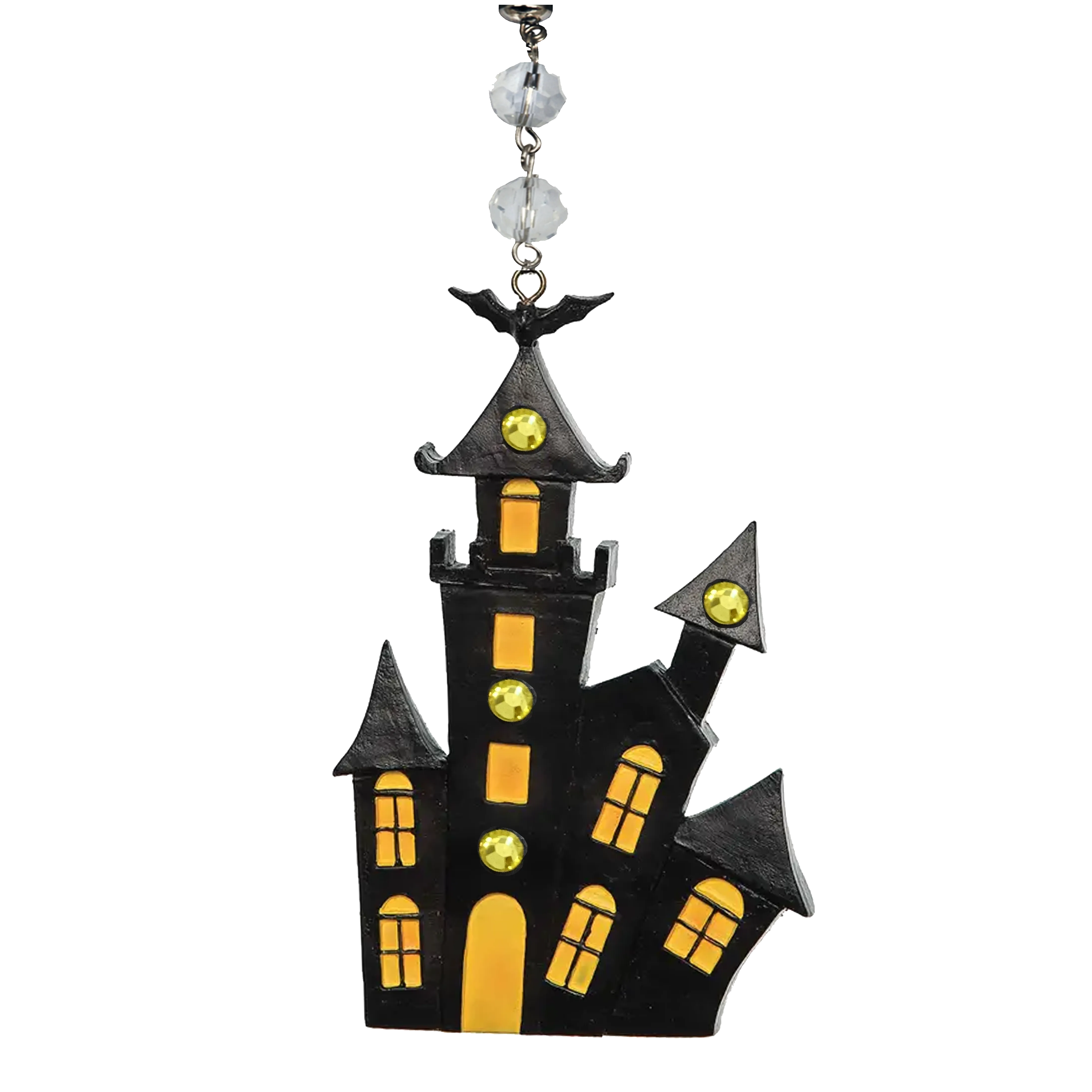 HAUNTED HOUSE (Set/3) or (Set/1) MAGNETIC HALLOWEEN CHANDELIER ORNAMENT