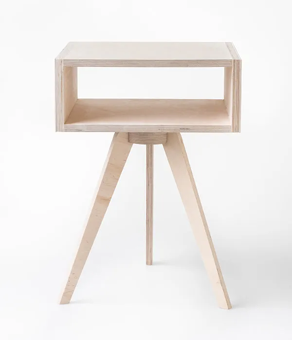 Hexa Bedside Table - Green Back