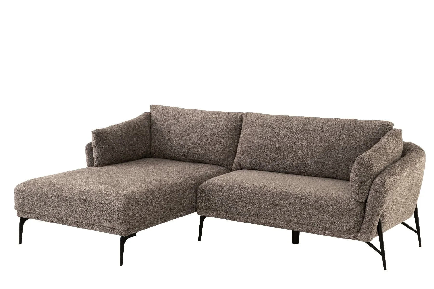 Hilton Corner Sofa Left - Dark Grey