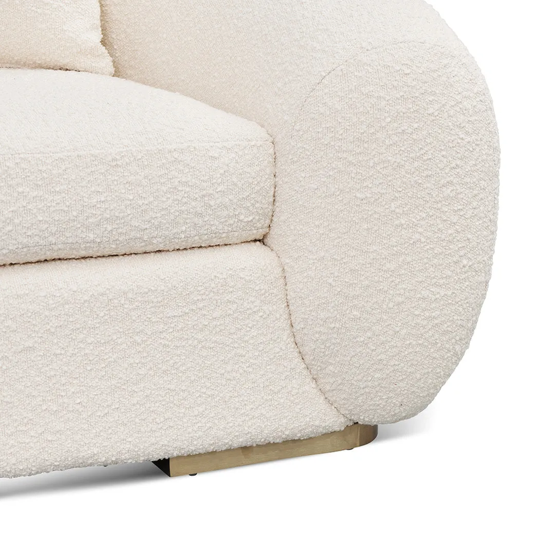 Howard 3 Seater Sofa - Ivory White Boucle