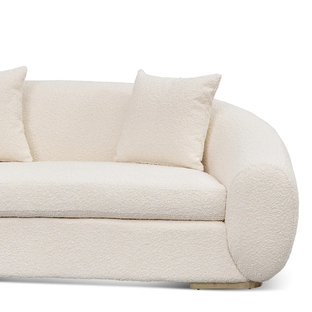 Howard 3 Seater Sofa - Ivory White Boucle