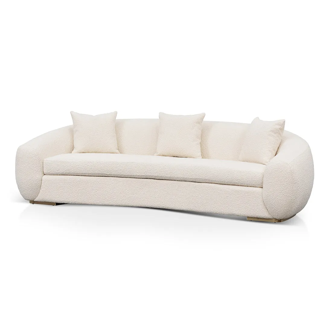 Howard 3 Seater Sofa - Ivory White Boucle