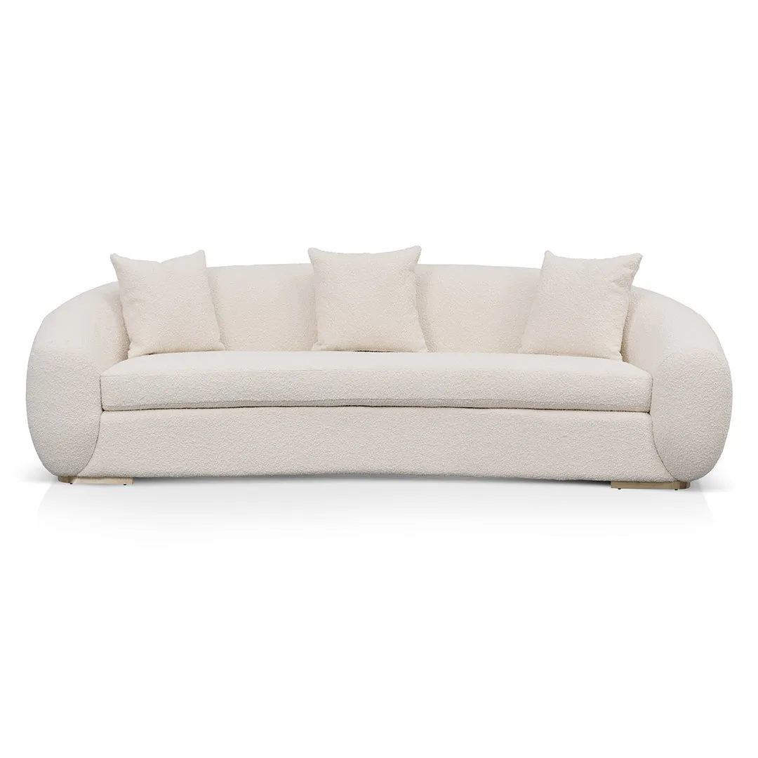 Howard 3 Seater Sofa - Ivory White Boucle