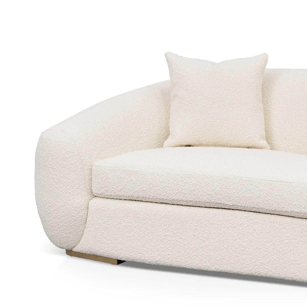 Howard 3 Seater Sofa - Ivory White Boucle