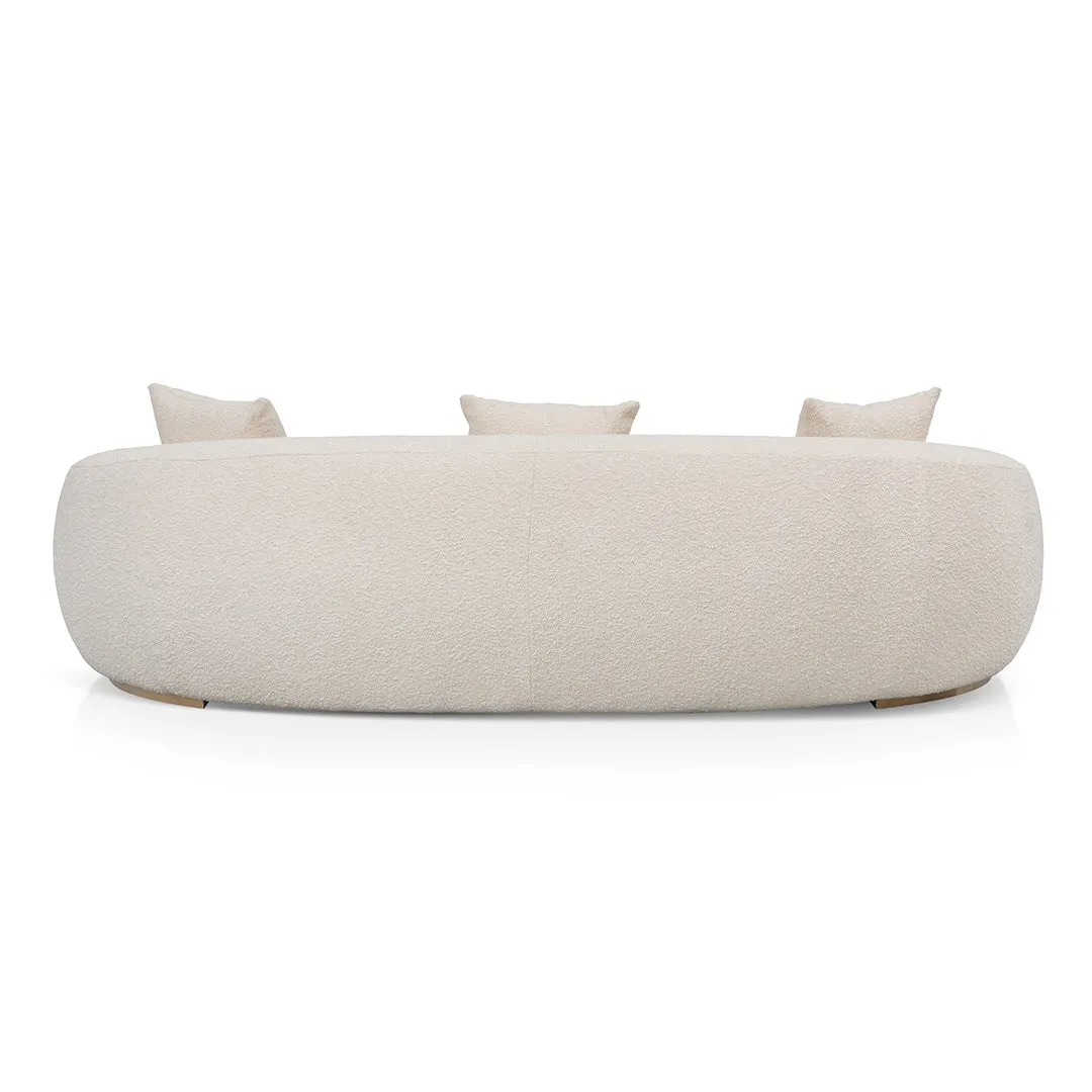 Howard 3 Seater Sofa - Ivory White Boucle