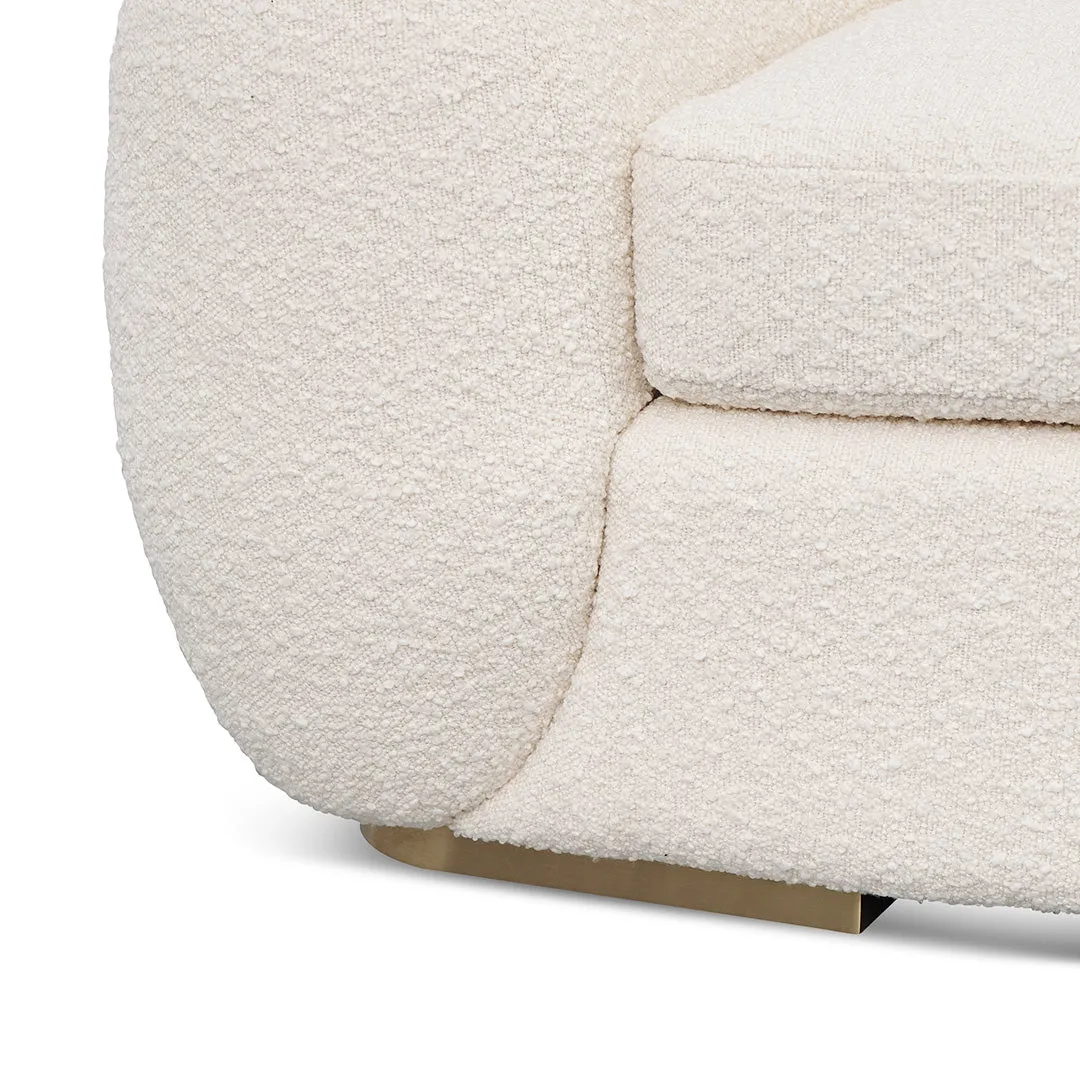 Howard 3 Seater Sofa - Ivory White Boucle