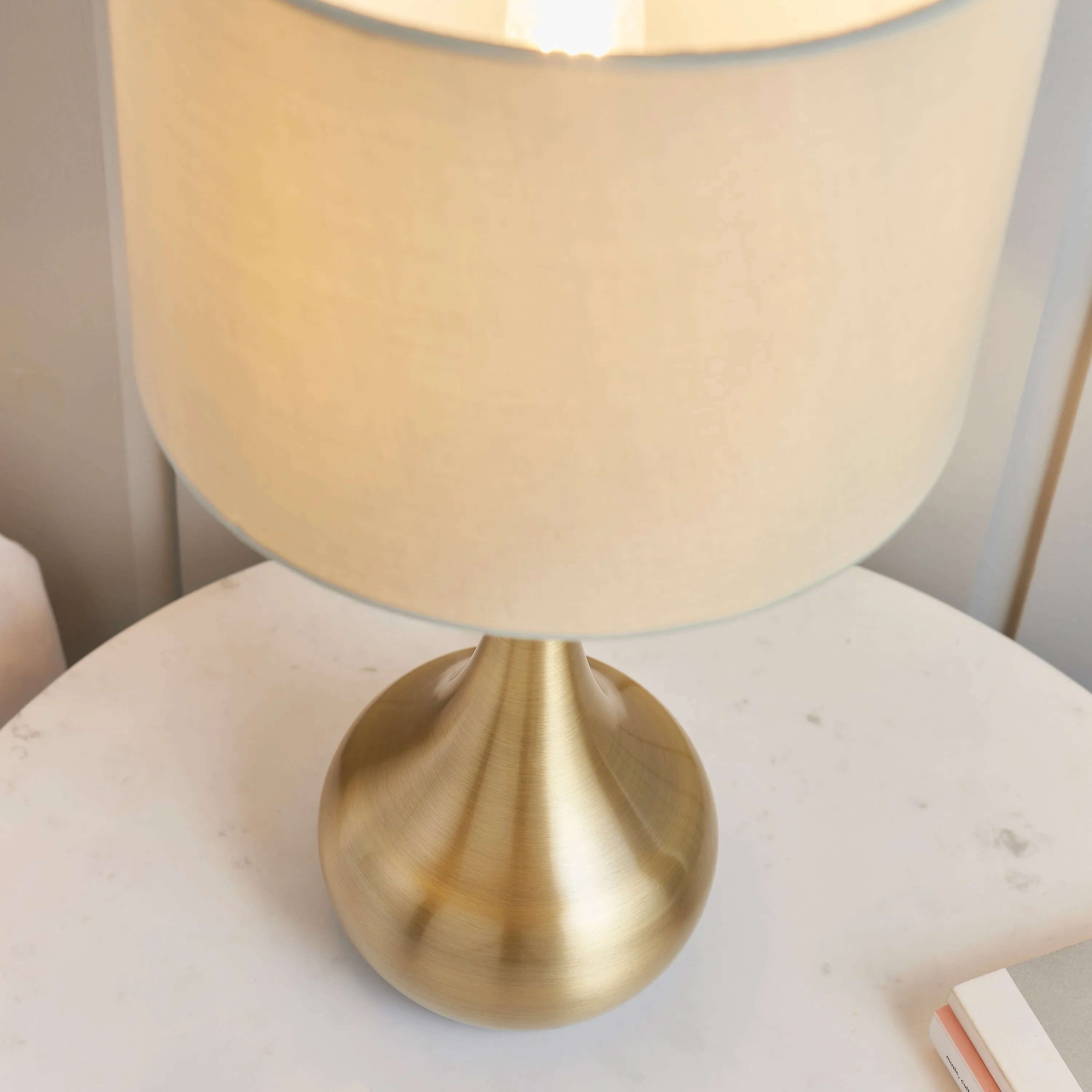 Isabella Brass Touch Table Lamp