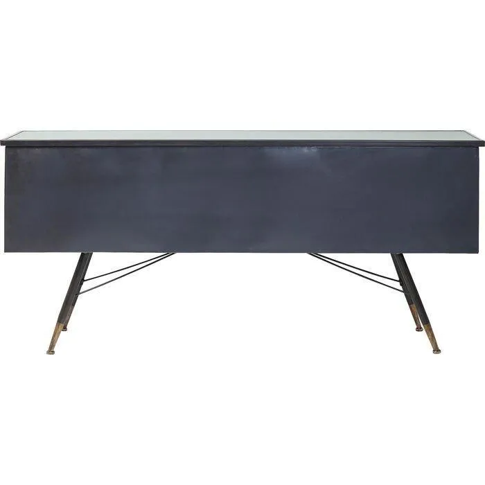 La Gomera Black Metal/Glass 6 Doors Sideboard