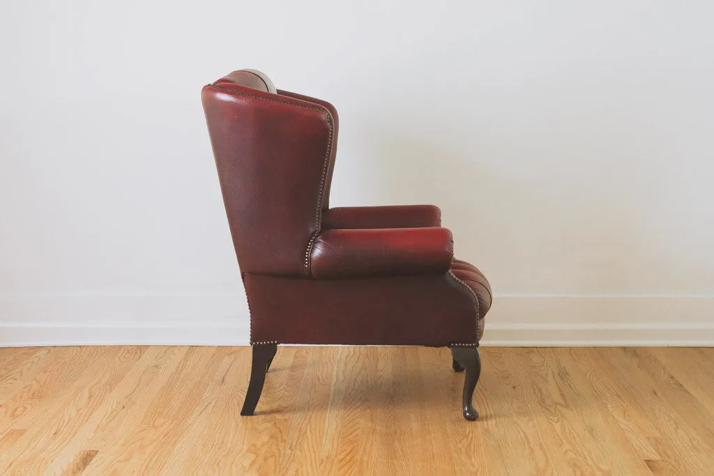 Leather Chesterfield Wingback