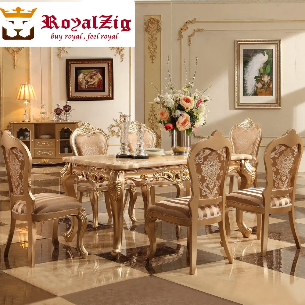 Luxury Dining Table Made of Solid Teak Wood/Rosewood, Royalzig