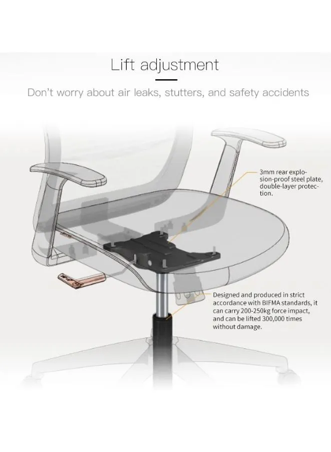 Luxury Swivel Leather Computer Furniture Executive Leather Ergonomic Office Chair