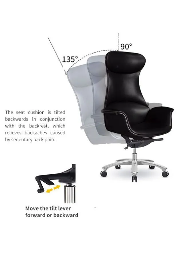 Luxury Swivel Leather Computer Furniture Executive Leather Ergonomic Office Chair