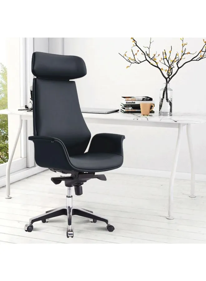 Luxury Swivel Leather Executive Office Chair | Ergonomic High Back Computer Furniture