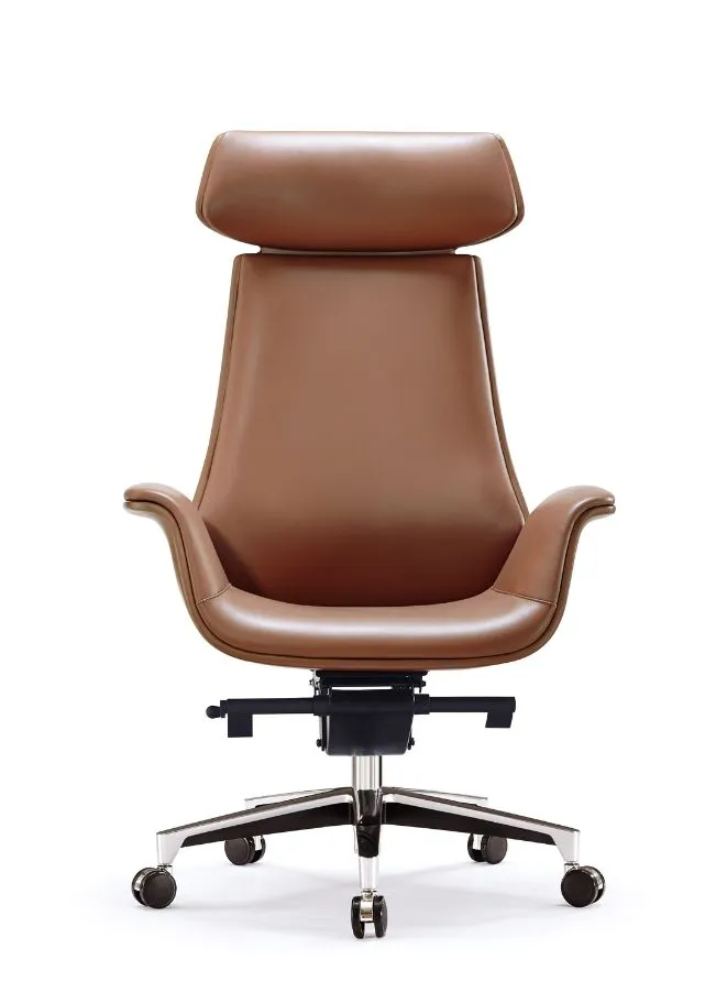 Luxury Swivel Leather Executive Office Chair | Ergonomic High Back Computer Furniture