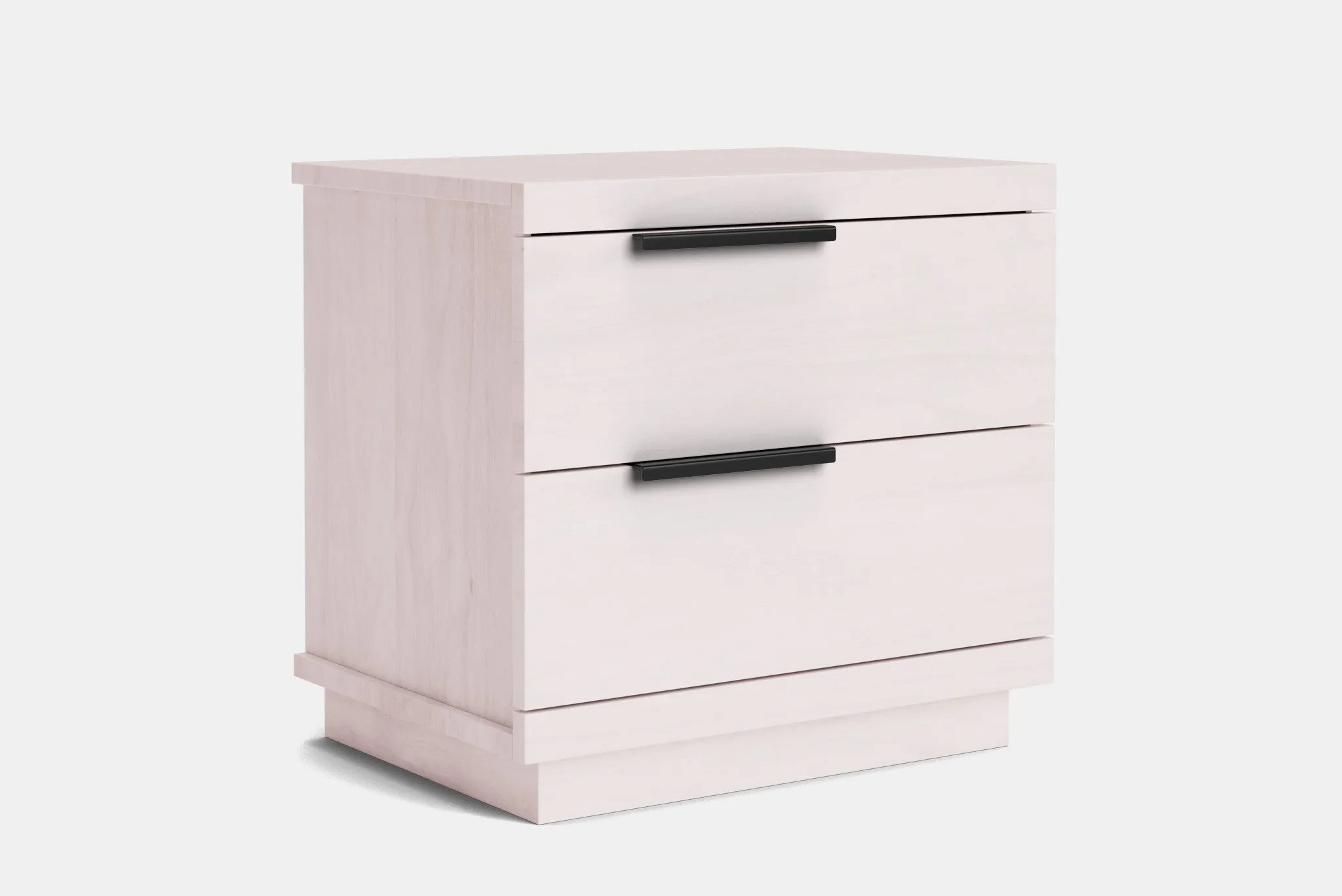 McKenzie 2 Drawer Bedside Table - Pine