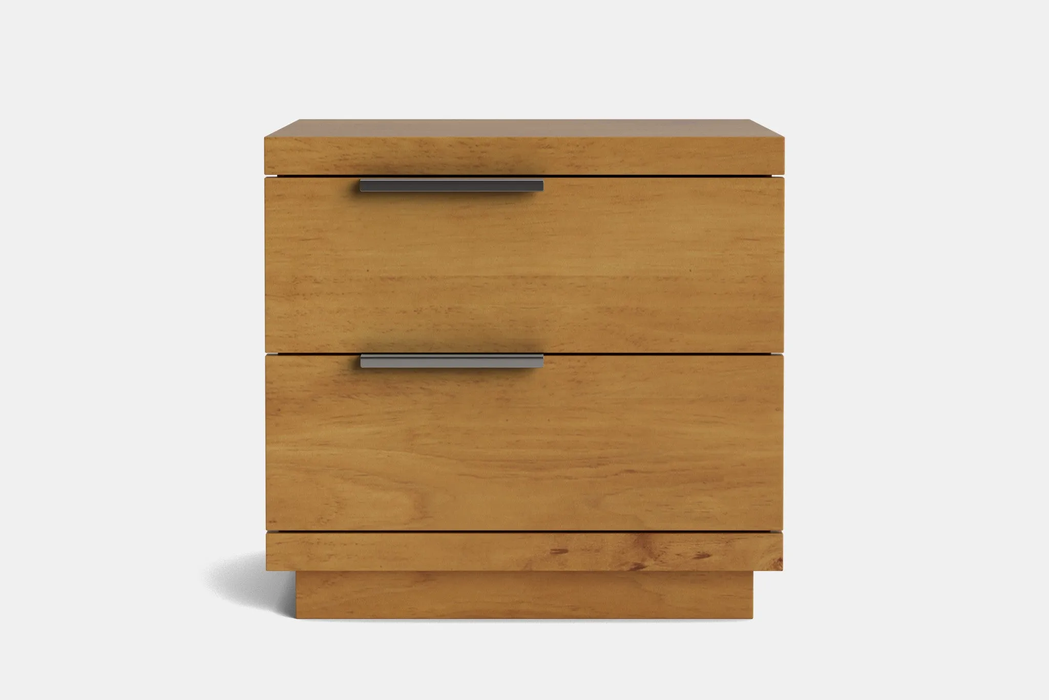 McKenzie 2 Drawer Bedside Table - Pine