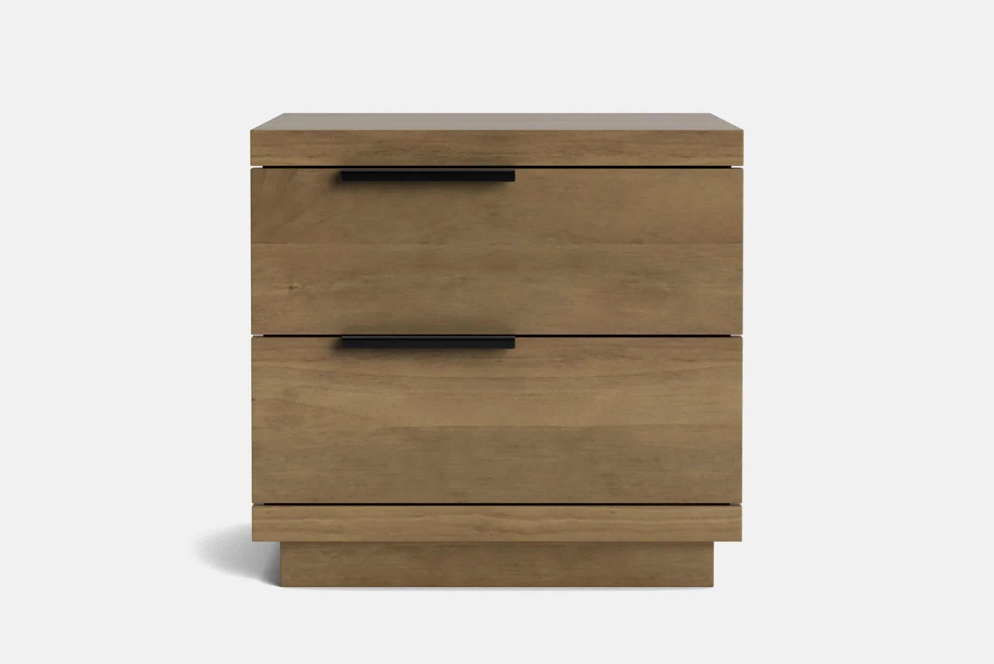 McKenzie 2 Drawer Bedside Table - Pine