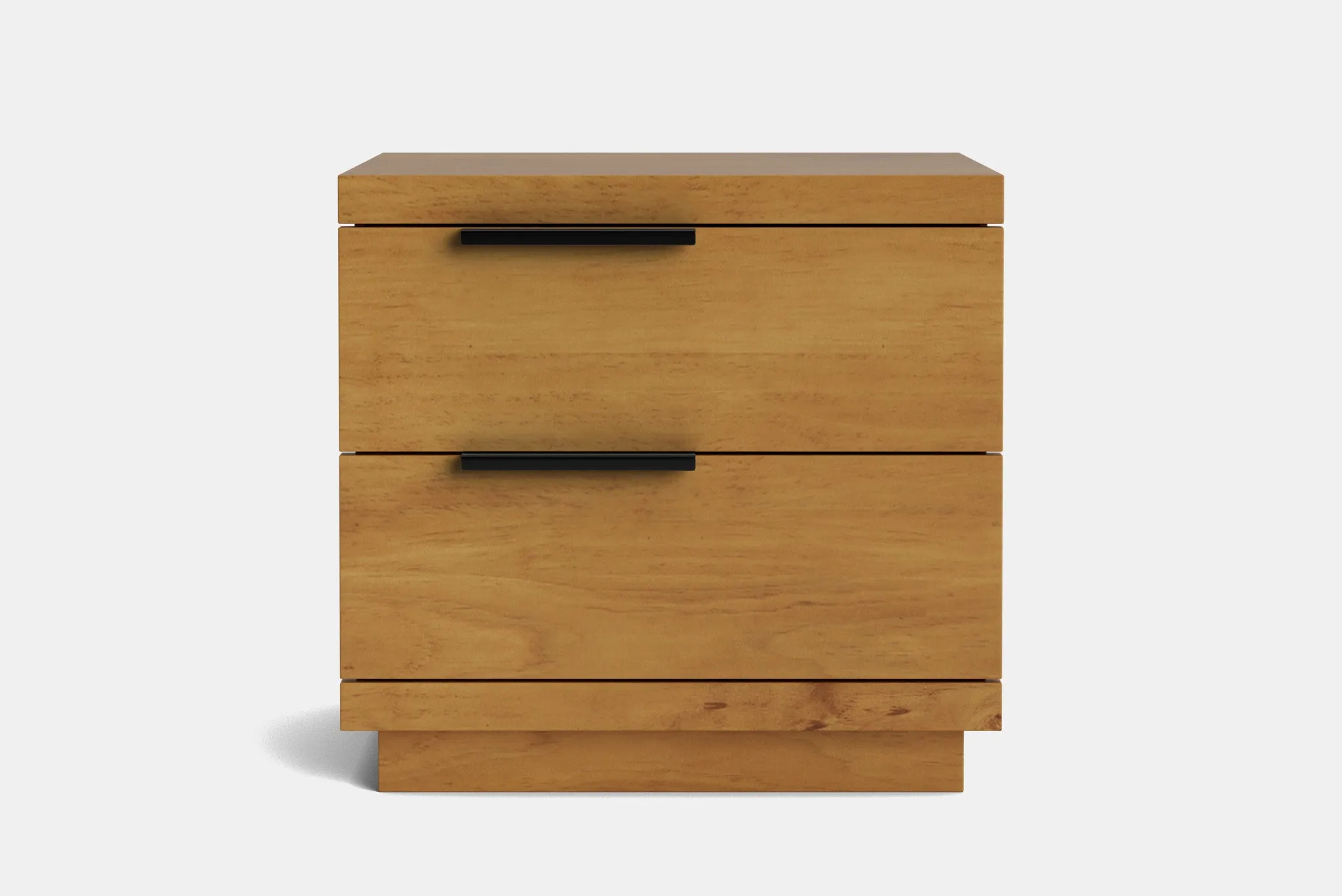 McKenzie 2 Drawer Bedside Table - Pine