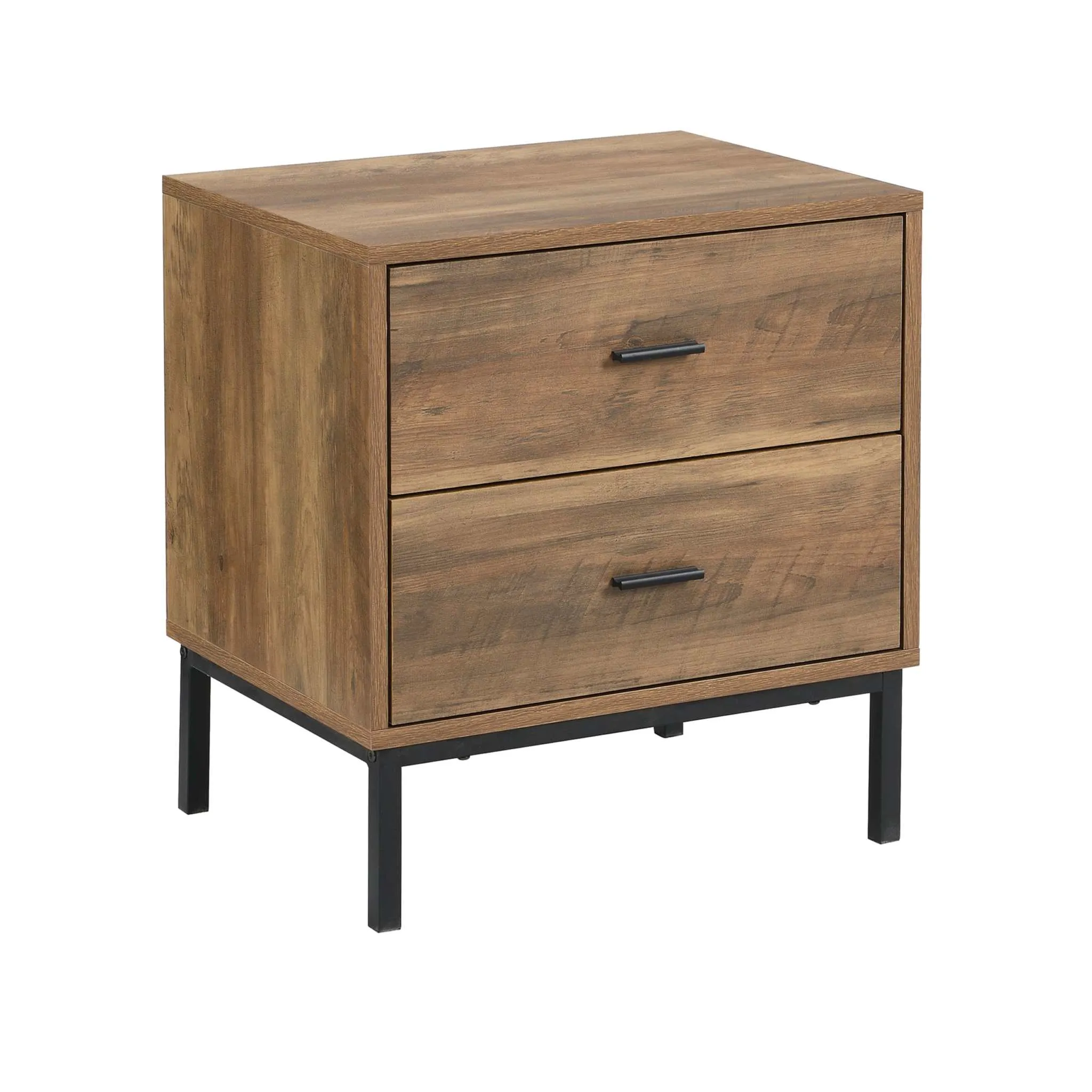 MerryLuk Bronx Chest of 5 Drawers Dresser and Nightstand Set