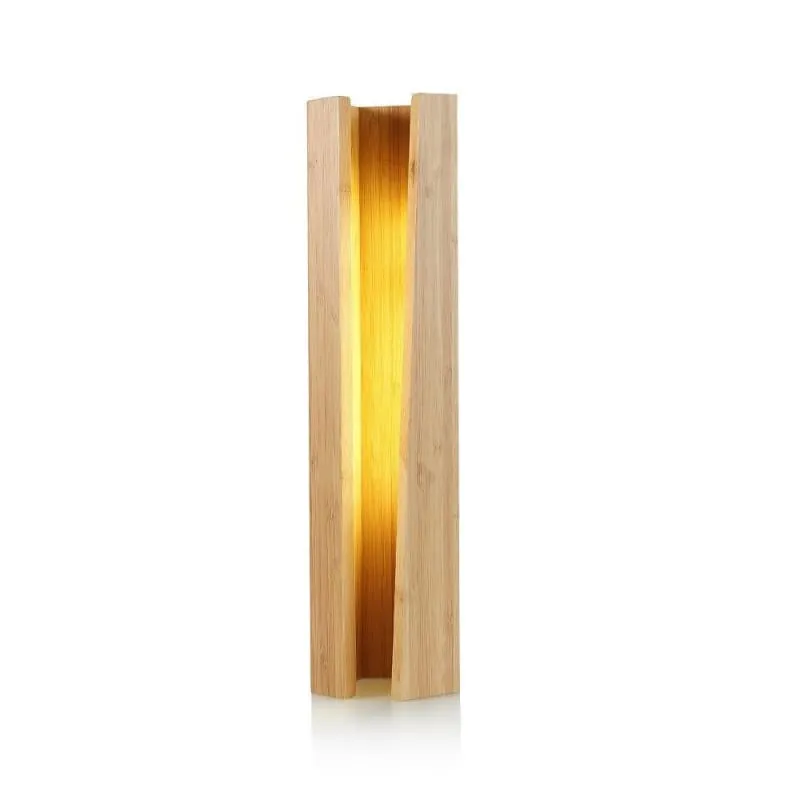 Modern Wooden Pentagonal Table Lamp