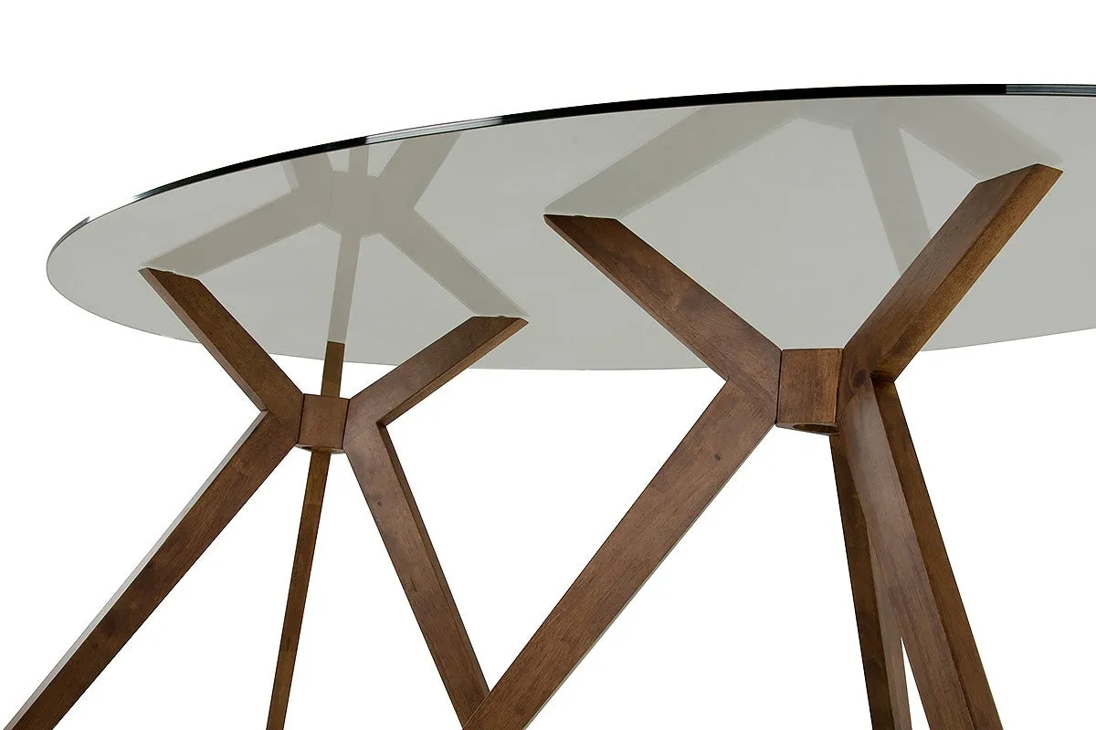 Modrest Skylar Modern Glass Oval Dining Table