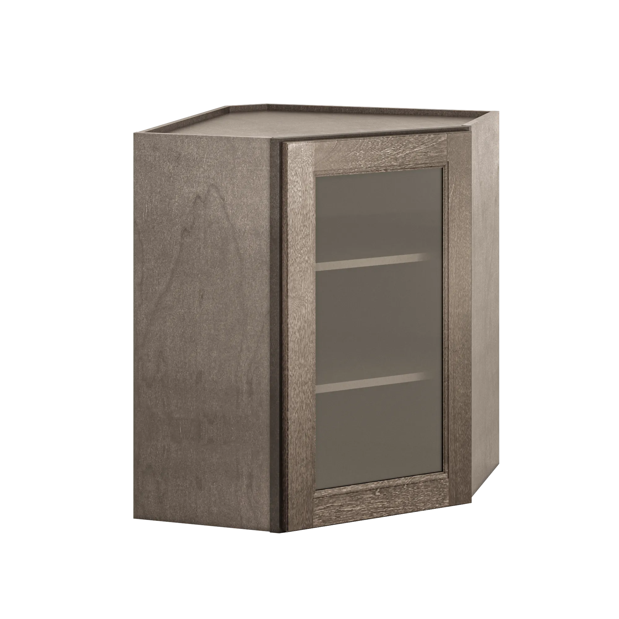 Mullion Diagonal Corner Wall Kitchen Cabinet DCMD2430 Milan Slate 24 in. width 30 in. height 12 in. depth