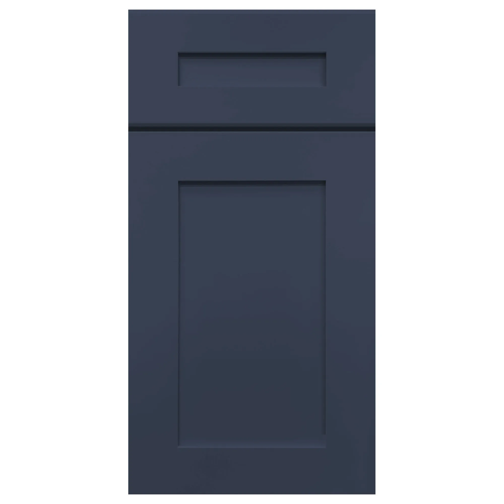 Mullion Diagonal Corner Wall Kitchen Cabinet DCMD2442 Danbury Blue LessCare 24 in. width 42 in. height 12 in. depth