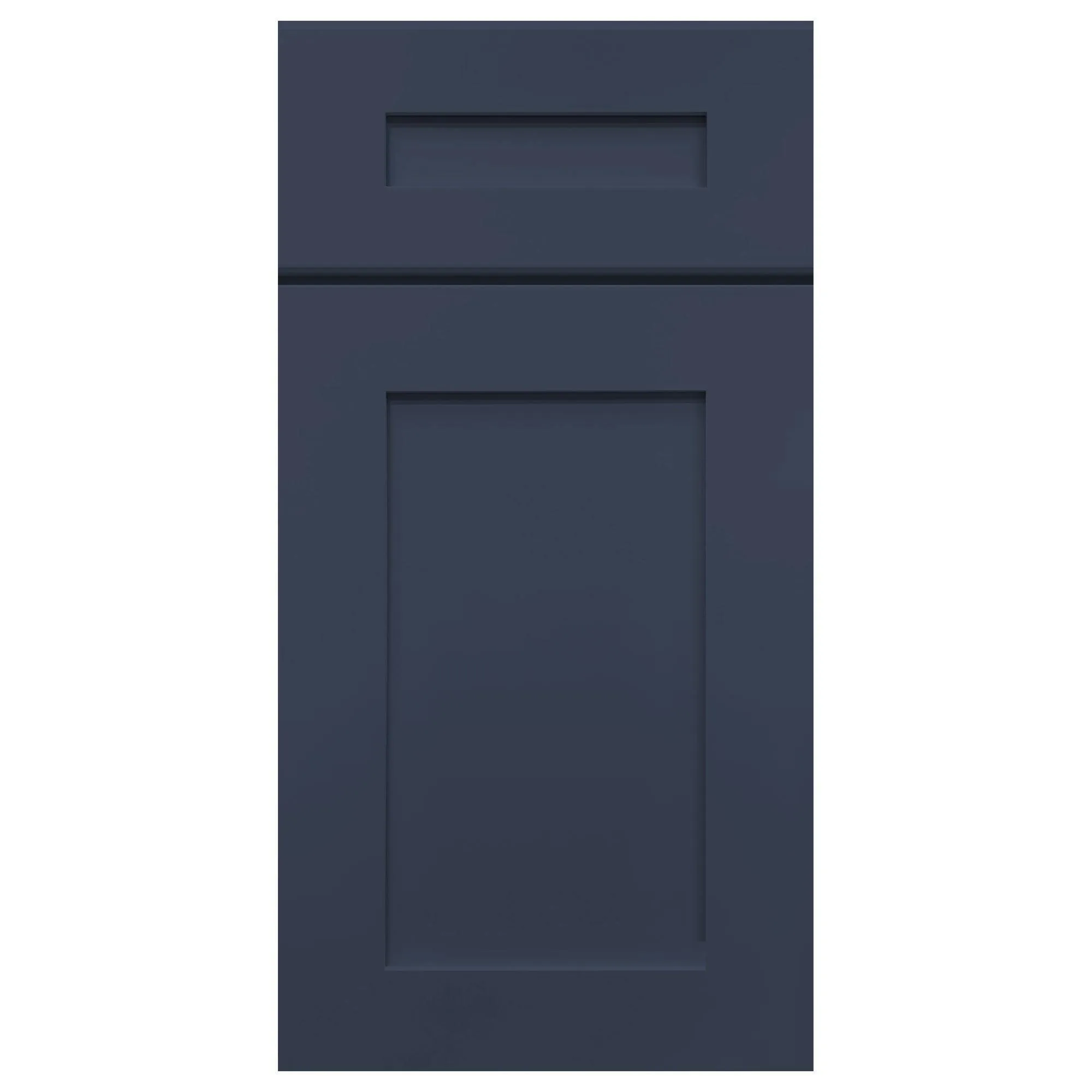 Mullion Door Wall Kitchen Cabinet WMD1536 Danbury Blue LessCare 15 in. width 36 in. height 12 in. depth