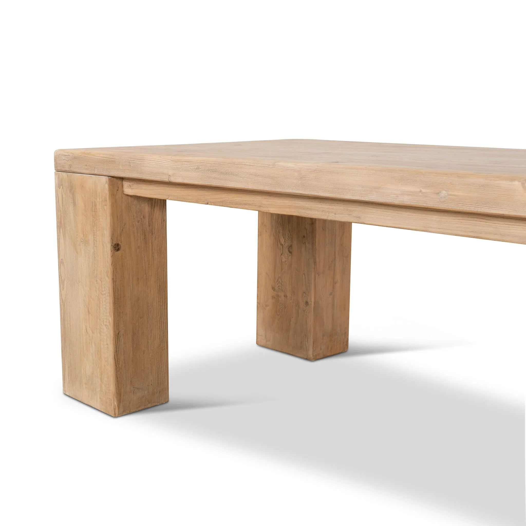 Nasima 3m Elm Dining Table - Natural