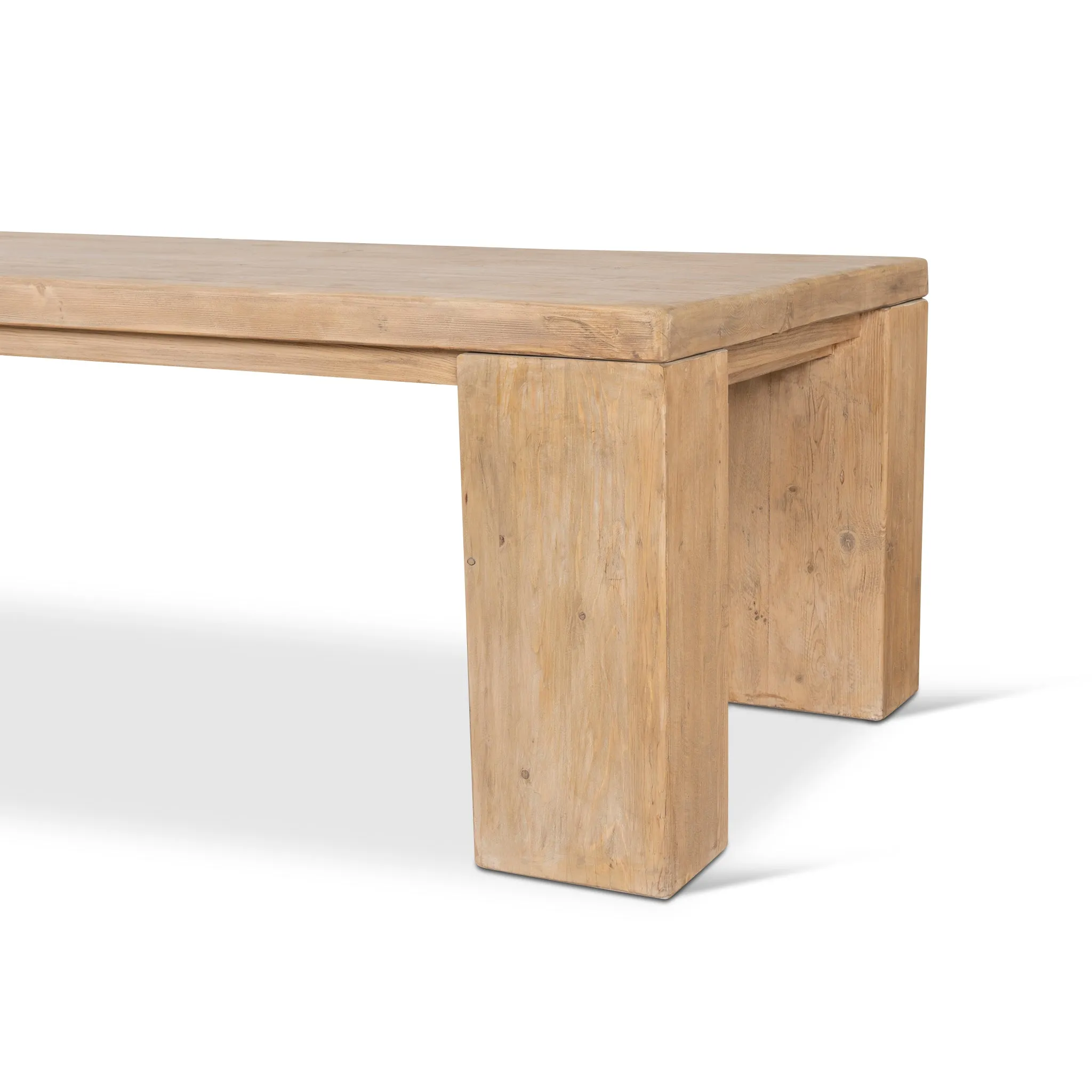 Nasima 3m Elm Dining Table - Natural