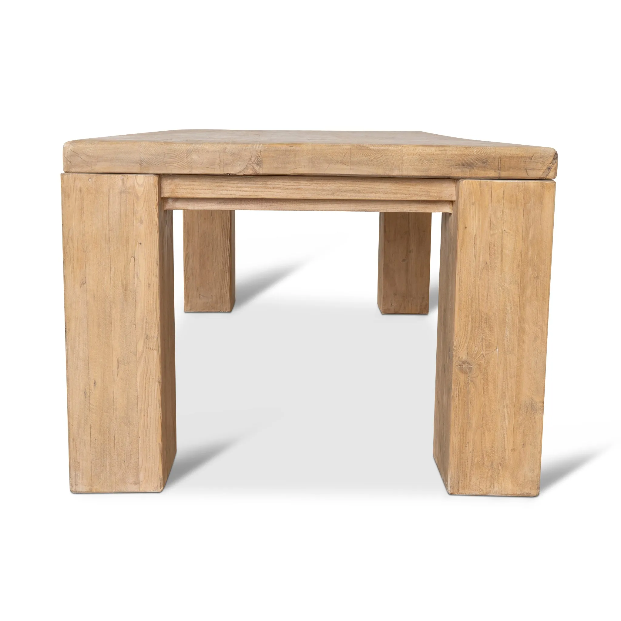 Nasima 3m Elm Dining Table - Natural